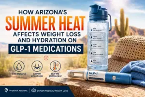 GLP-1 medication hydration heat
