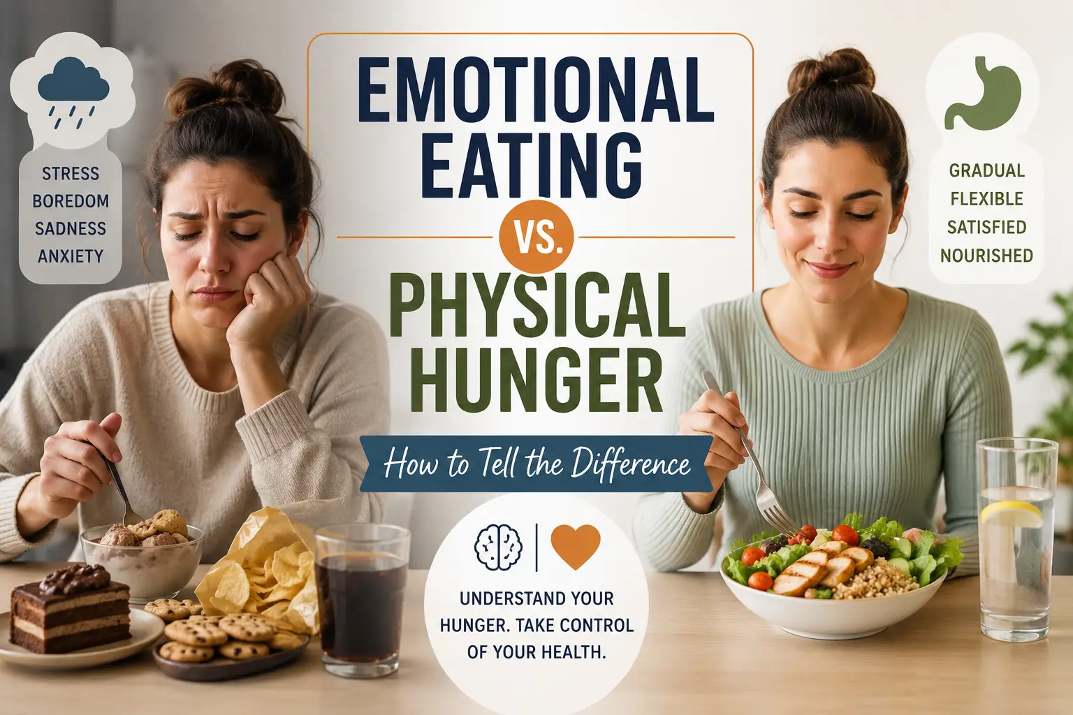 emotional eating vs physical hunger