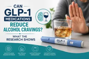GLP-1 alcohol cravings